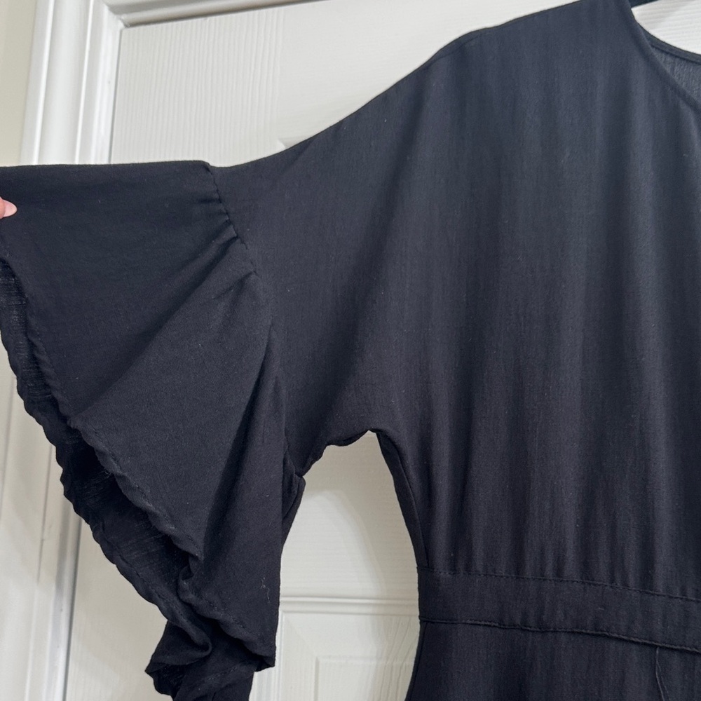 Black Ruffle Dress - Picture 2 of 7